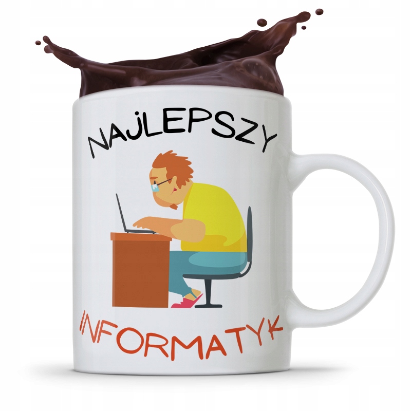 Kubek Informatyka Programisty Najlepszy Informatyk Z Nadrukiem Ze Zdjęciem