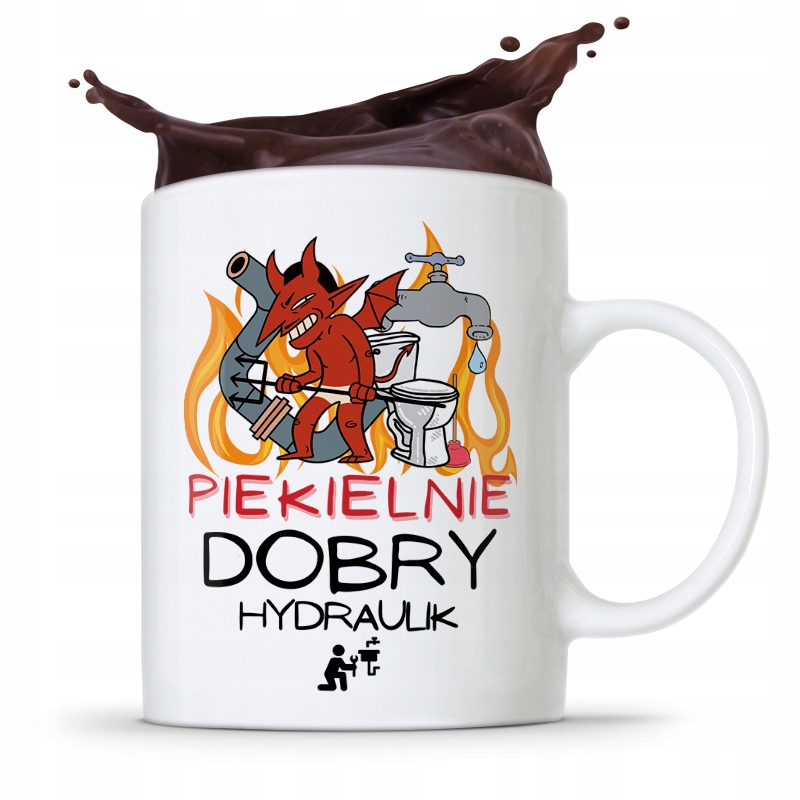 Kubek Prezent Dla Hydraulika Piekielnie Dobry Z Nadrukiem Ze Zdjęciem