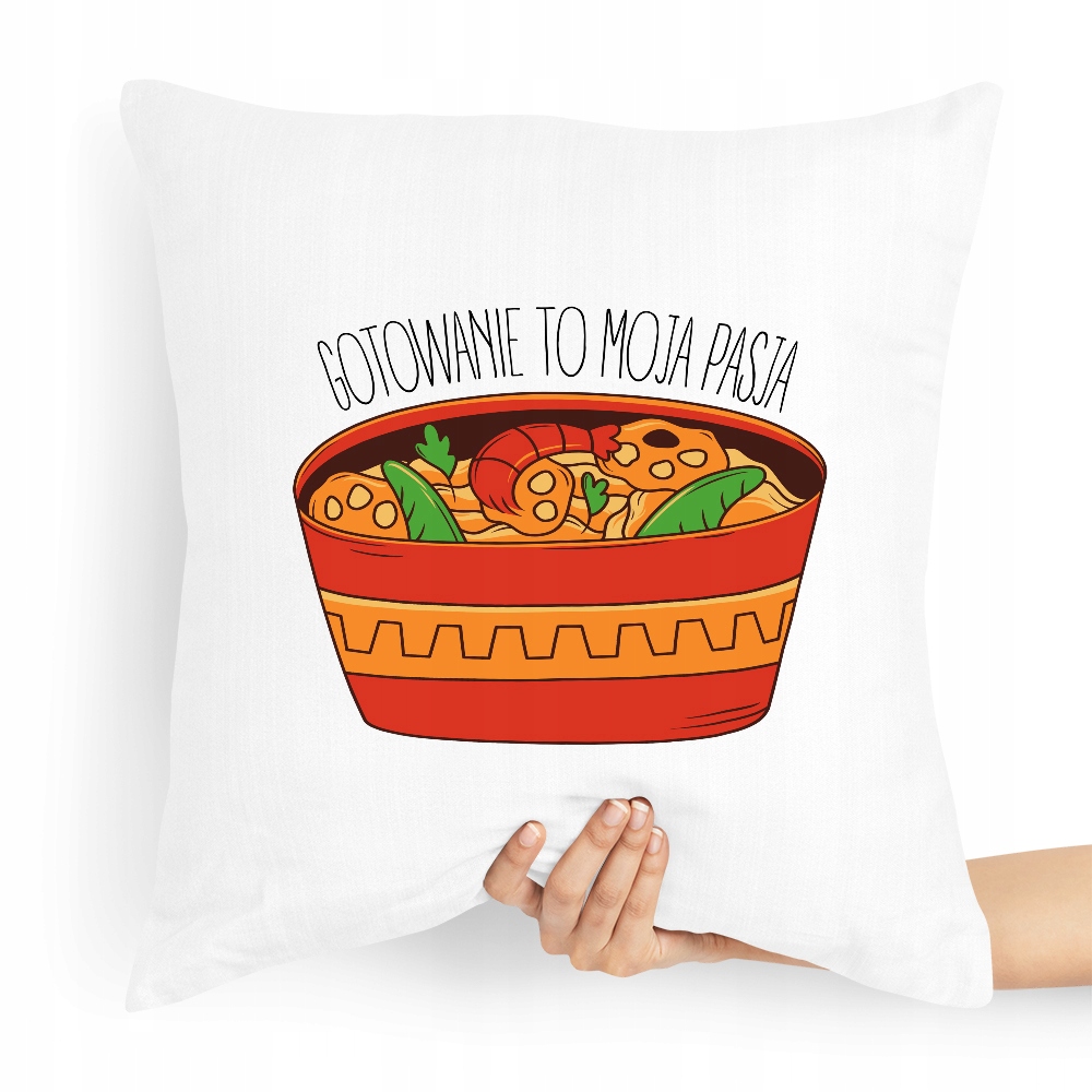 Poduszka Dla Kucharza Prezent Gotowanie To Pasja Z Nadrukiem Ze Zdjęciem