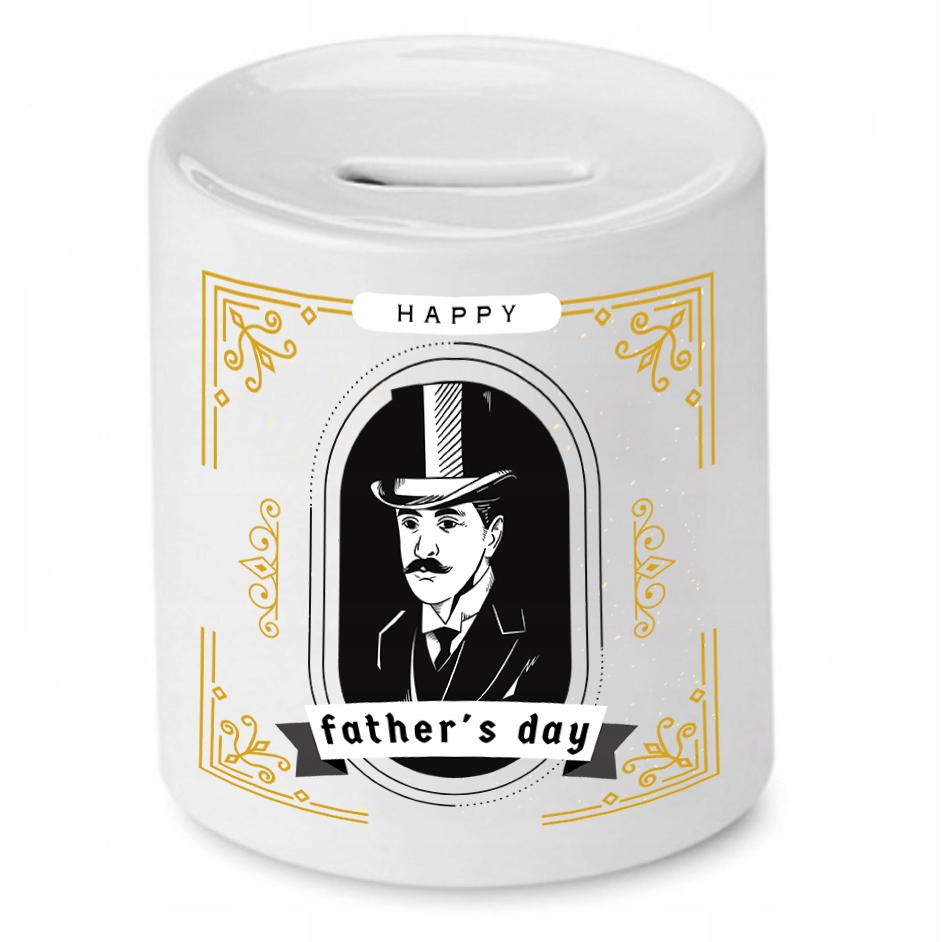 Skarbonka Dla Taty Happy Father's Day Prezent Z Nadrukiem Ze Zdjęciem