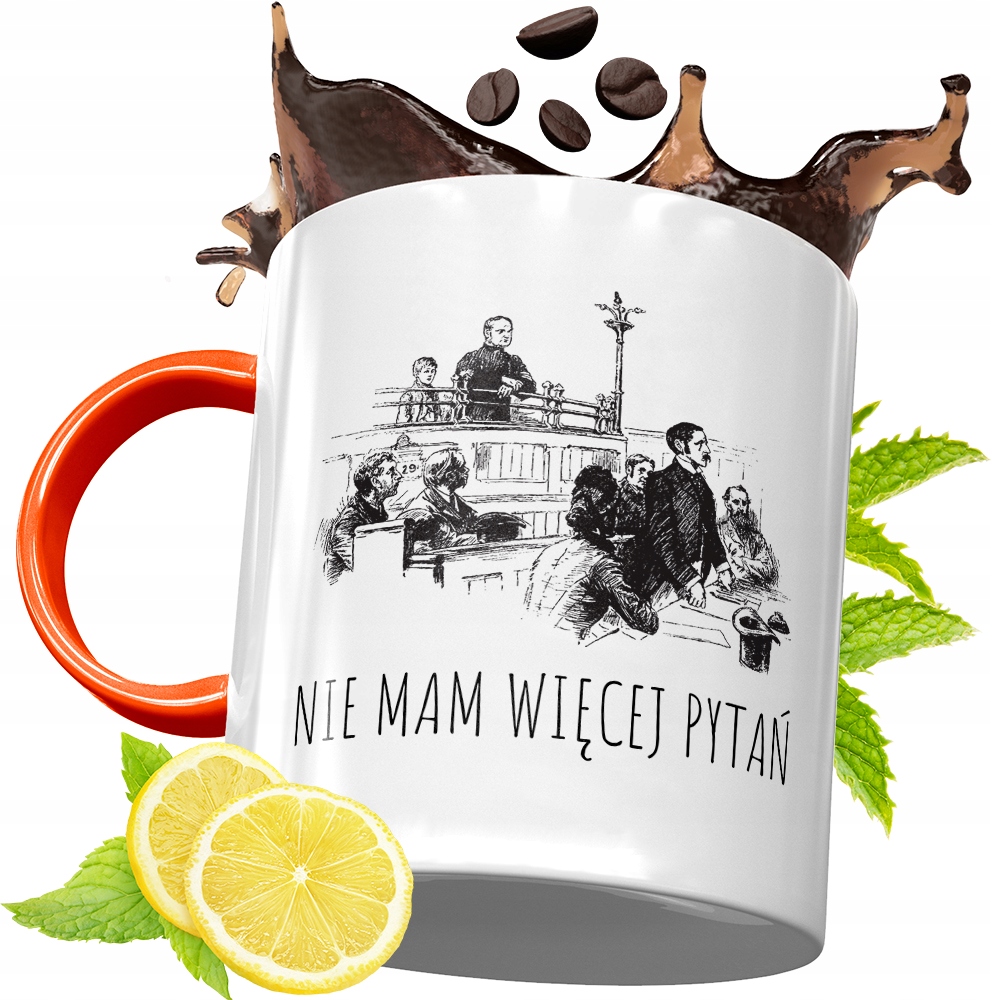 Kubek Pomarańczowy Dla Prawnika Prezent Z Nadrukiem Ze Zdjęciem