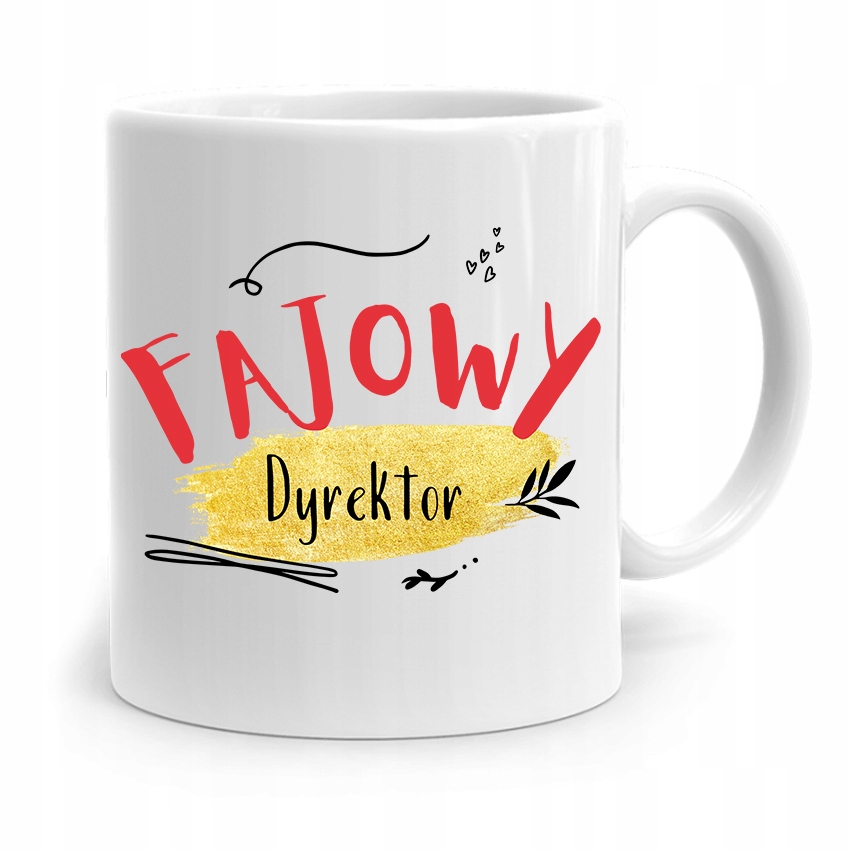 Dla Dyrektora Kubek Fajowy Dyrektor Prezent Z Nadrukiem Ze Zdjęciem