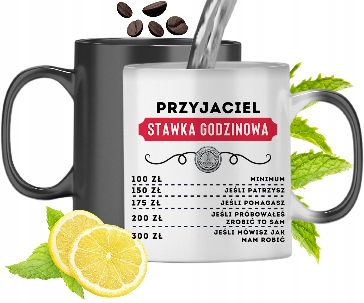 Dla Przyjaciela Kubek Magiczny Na Prezent Z Nadrukiem Ze Zdjęciem