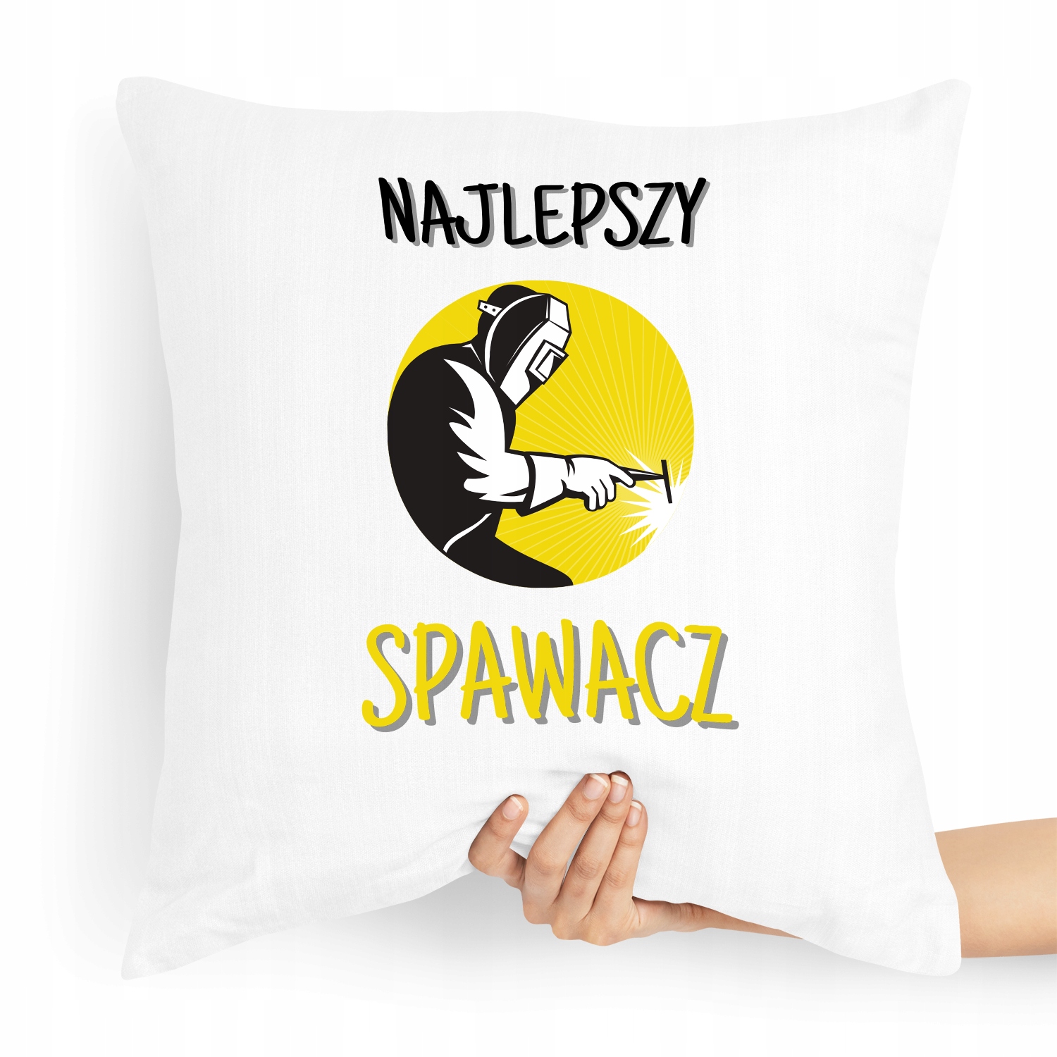 Poduszka Prezent Dla Najlepszego Spawacza Świata Z Nadrukiem Ze Zdjęciem