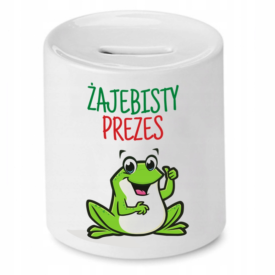 Dla Prezesa Viceprezesa Skarbonka Żajebisty Prezes Z Nadrukiem Ze Zdjęciem