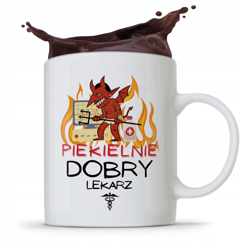 Kubek Dla Doktora Piekielnie Dobry Lekarz Z Nadrukiem Ze Zdjęciem