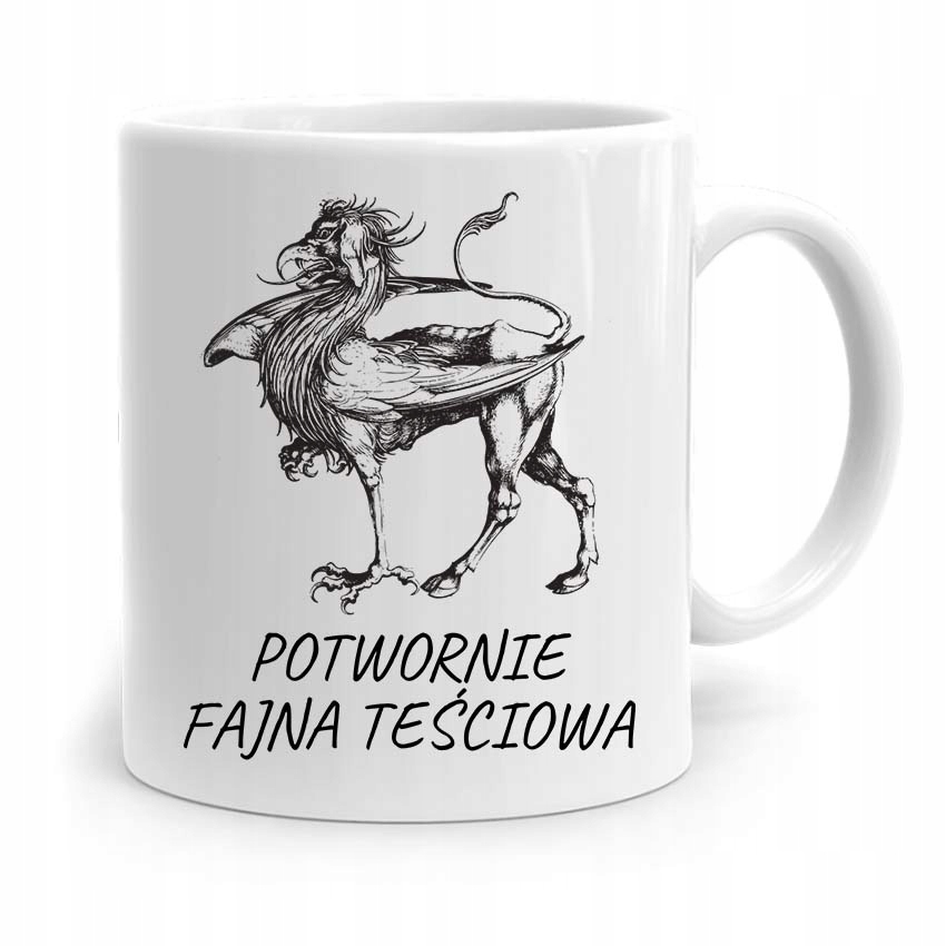 Kubek Prezent Teściowej Potwornie Fajna Teściowa Z Nadrukiem Ze Zdjęciem