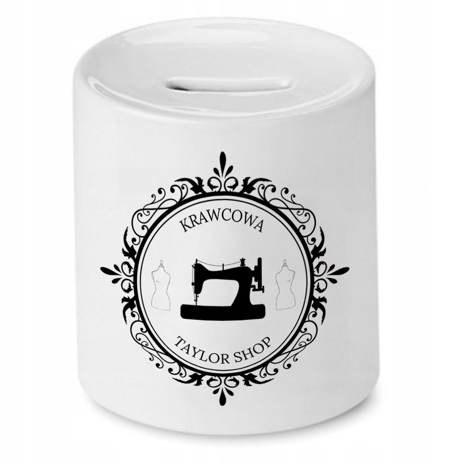 Skarbonka Dla Krawcowej Krawca Taylor Shop Z Nadrukiem Ze Zdjęciem