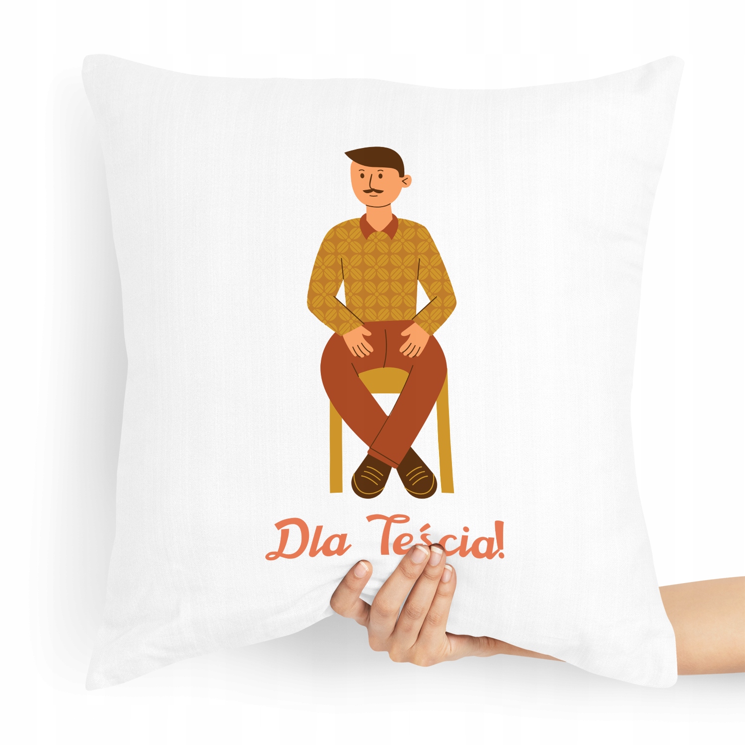 Poduszka Prezent Dla Teścia Taty Z Nadrukiem Ze Zdjęciem