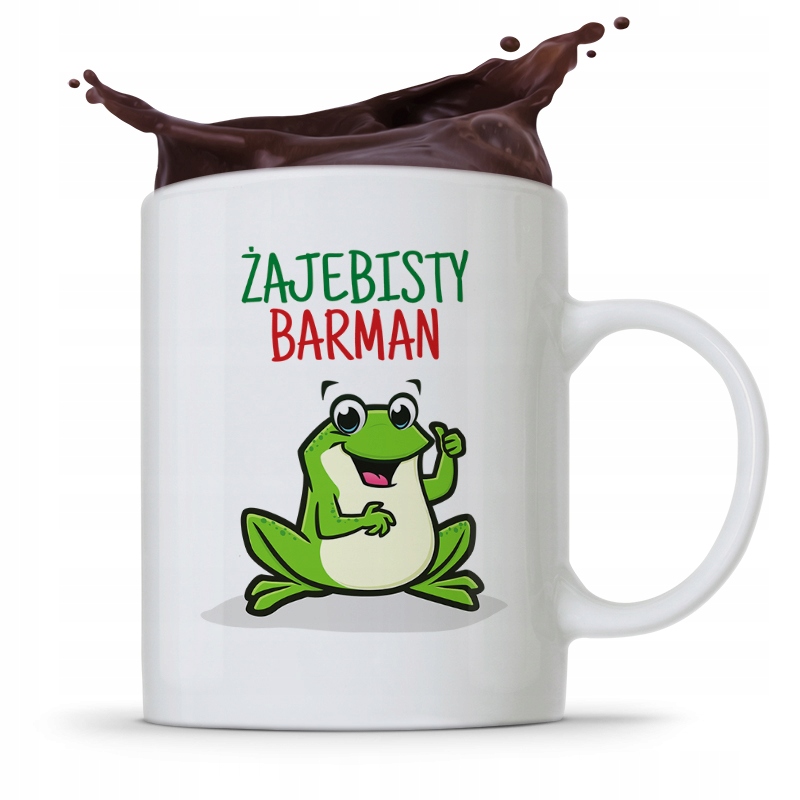 Kubek Prezent Dla Barmana Barmanki Żajebisty Z Nadrukiem Ze Zdjęciem