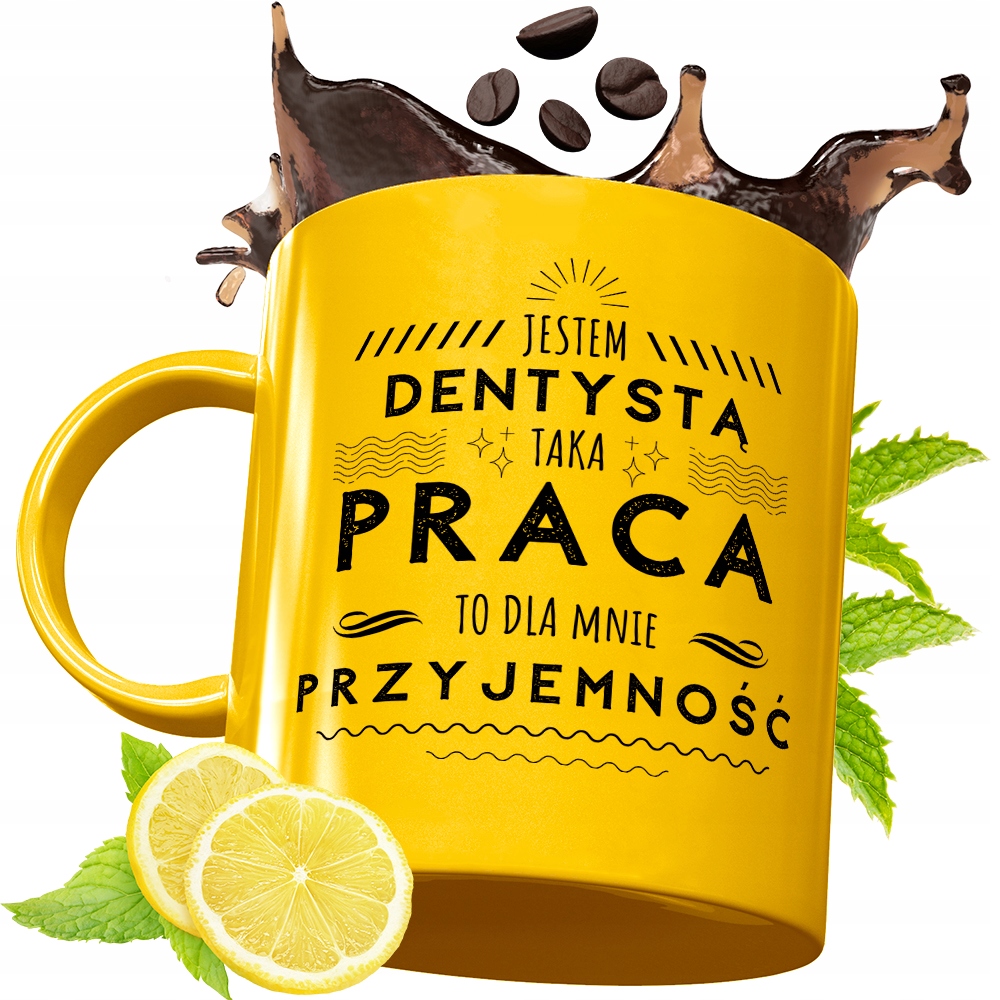 Złoty Kubek Premium Dla Dentysty Prezent Z Nadrukiem Ze Zdjęciem