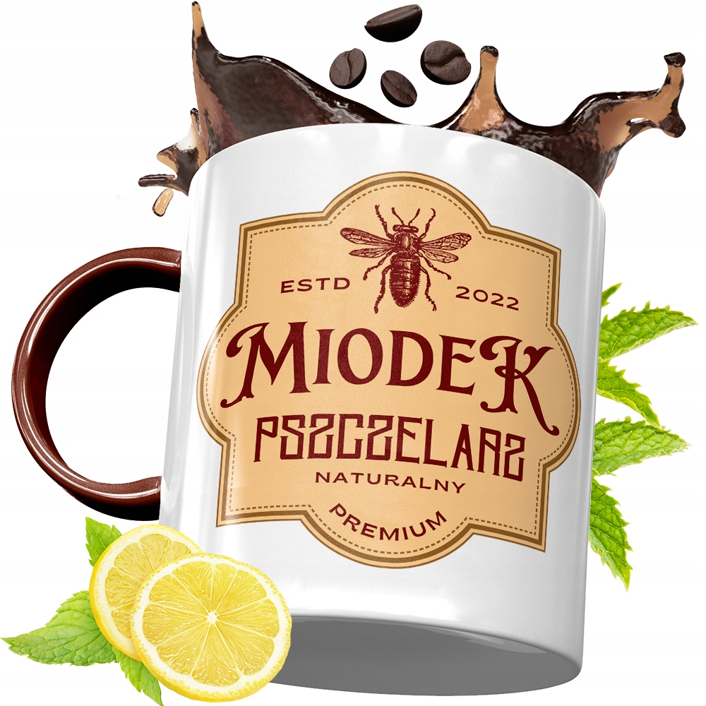 Kubek Bordowy Dla Pszczelarza Na Urodziny Prezent Z Nadrukiem Ze Zdjęciem