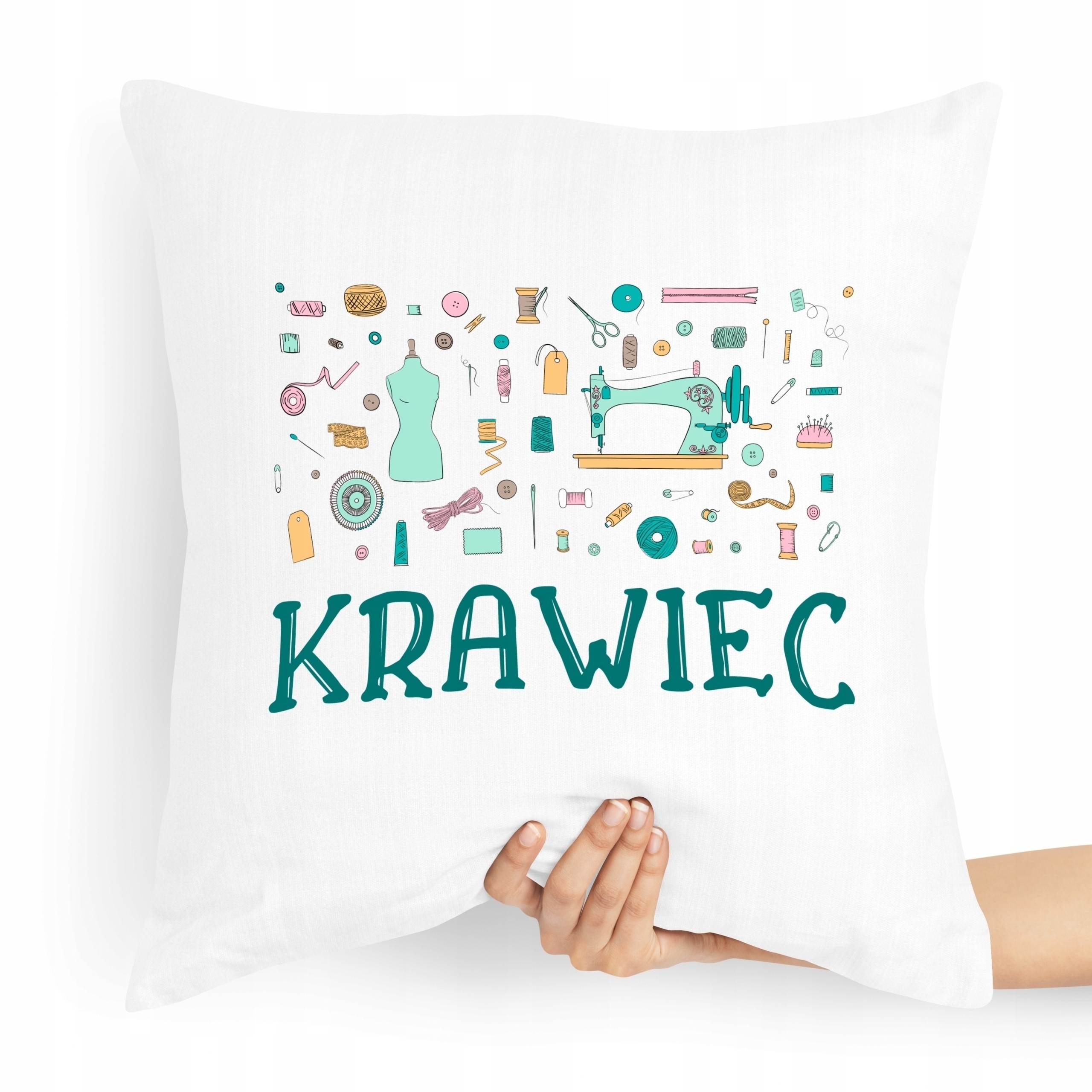 Poduszka Prezent Dla Krawcowej Krawca Krawiec Z Nadrukiem Ze Zdjęciem