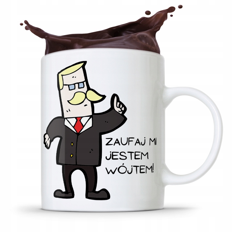 Dla Wójta Kubek Na Prezent Zaufaj Mi! Z Nadrukiem Ze Zdjęciem