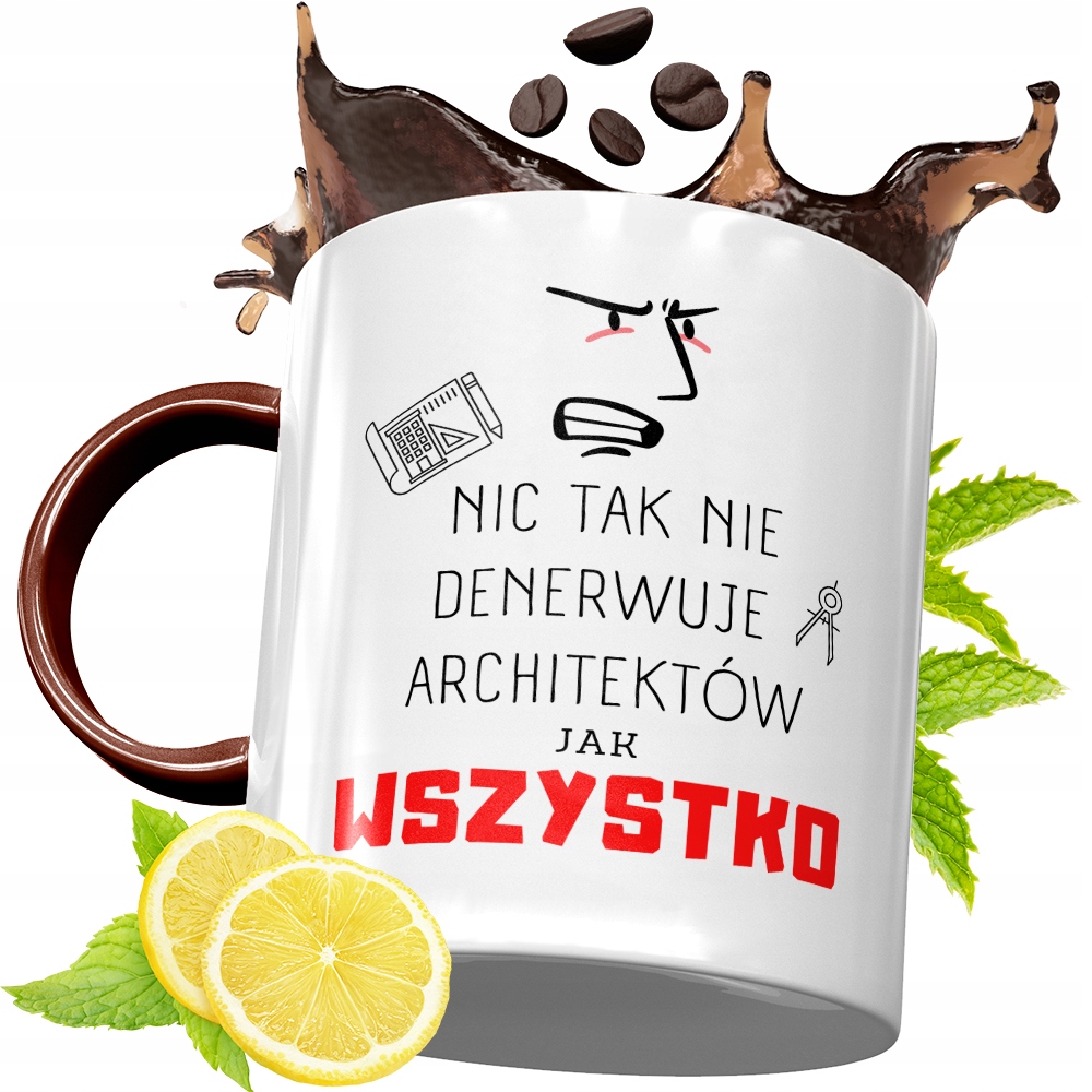 Kubek Bordowy Dla Architekta Na Urodziny Prezent Z Nadrukiem Ze Zdjęciem