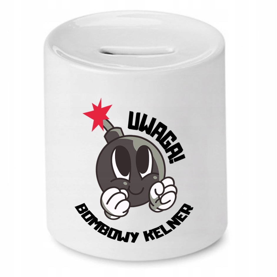 Skarbonka Prezent Dla Kelnera Bombowy Kelner Z Nadrukiem Ze Zdjęciem