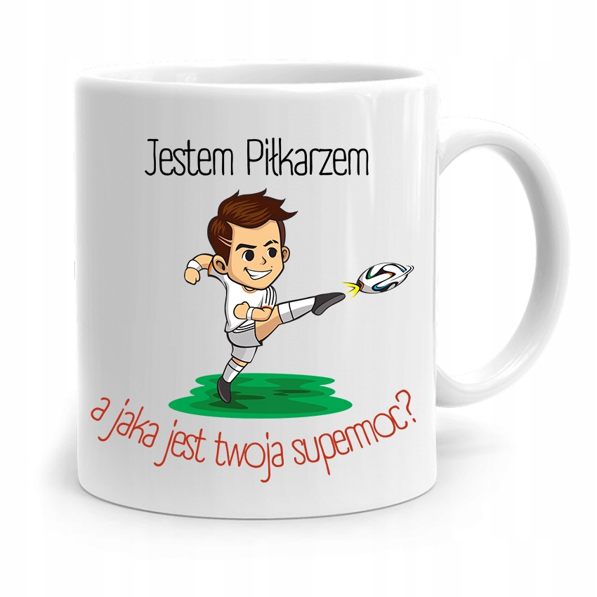 Kubek Dla Piłkarza Zawodnika Jestem Piłkarzem Z Nadrukiem Ze Zdjęciem