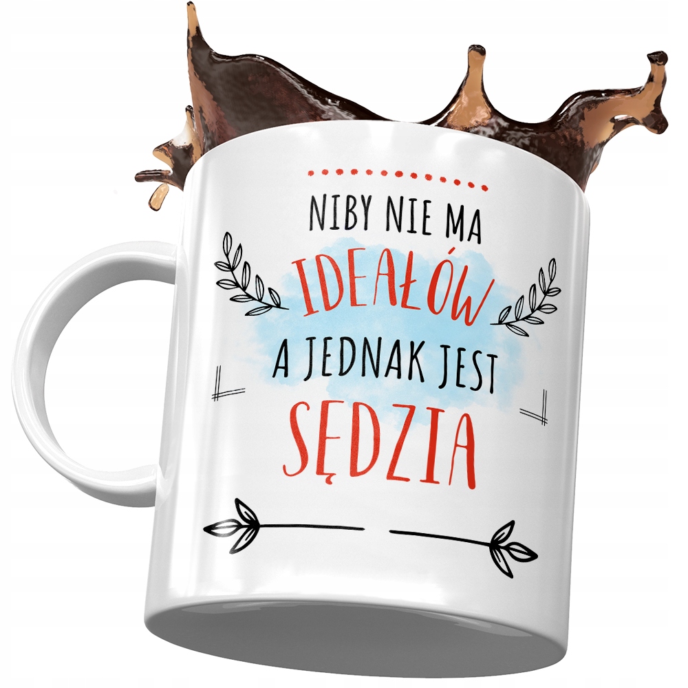 Kubek Dla Sędziego Idealny Sędzia Z Nadrukiem Ze Zdjęciem