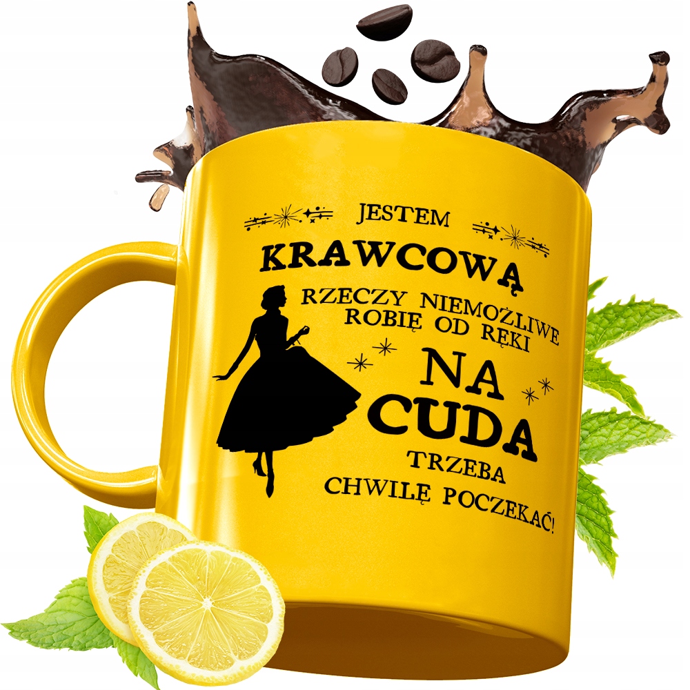 Złoty Kubek Premium Dla Krawcowej Prezent Z Nadrukiem Ze Zdjęciem