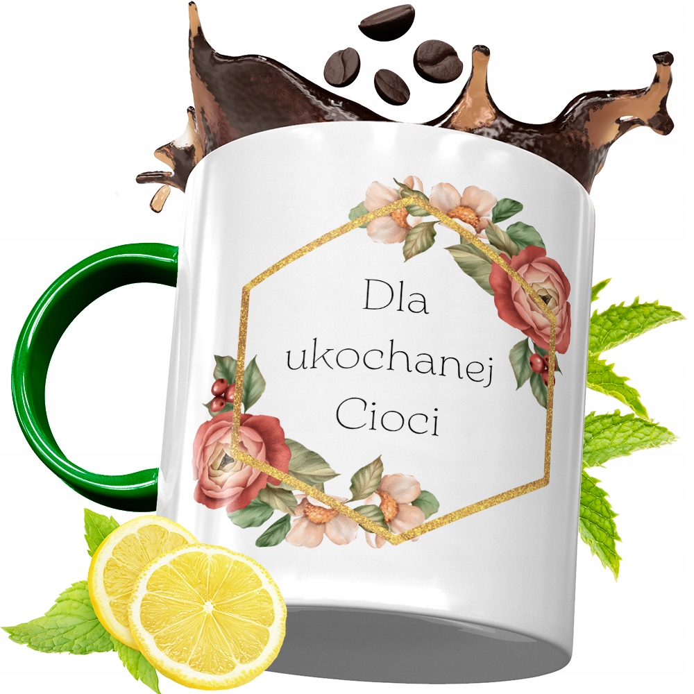 Kubek Zielony Dla Cioci Idealny Prezent