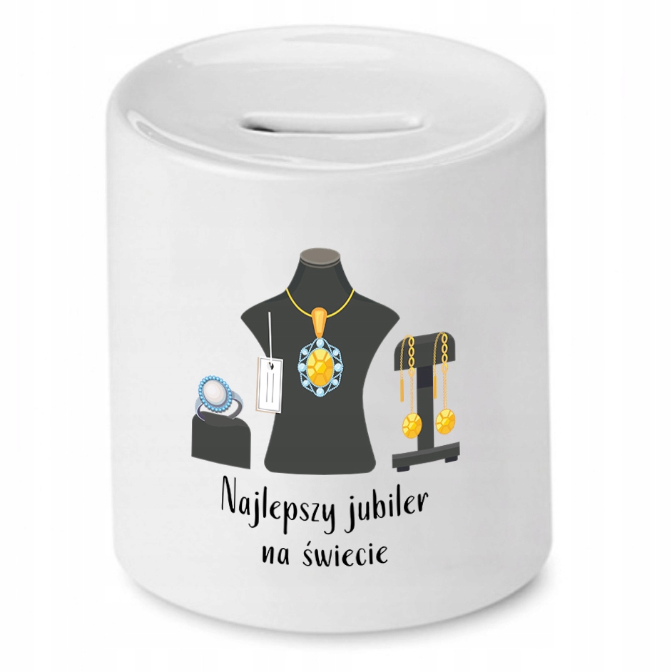 Dla Jubilera Prezent Skarbonka Najlepszy Jubiler Z Nadrukiem Ze Zdjęciem