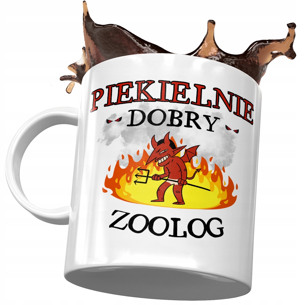 Kubek Dla Zoologa Piekielnie Dobry Zoolog Prezent Z Nadrukiem Ze Zdjęciem