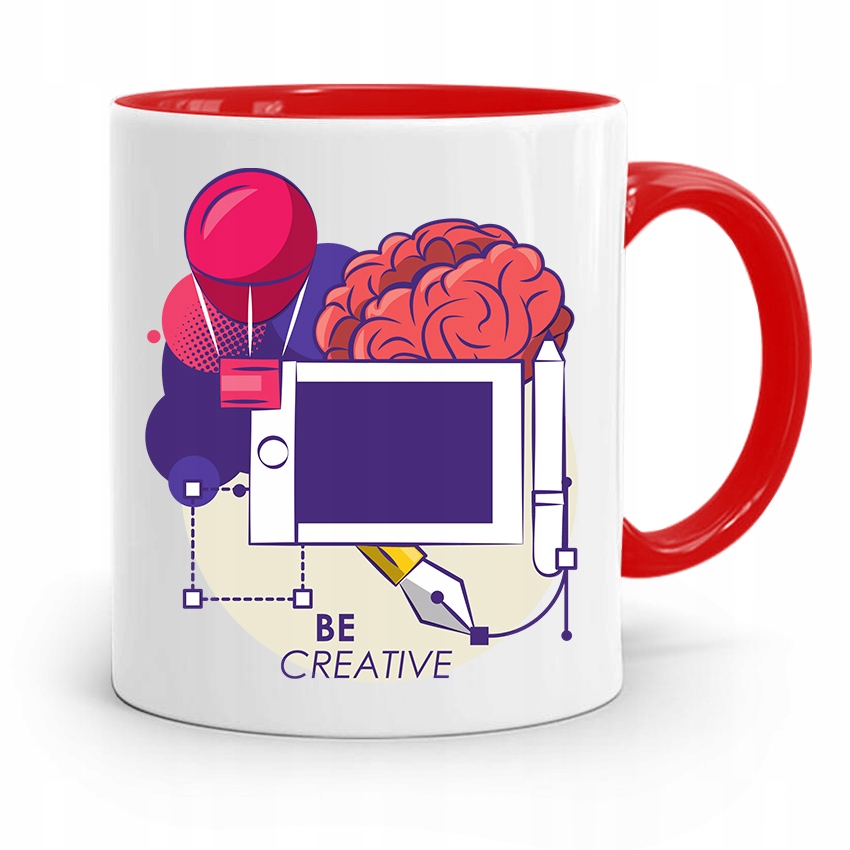 Kubek Czerwony Prezent Dla Grafika Be Creative Z Nadrukiem Ze Zdjęciem