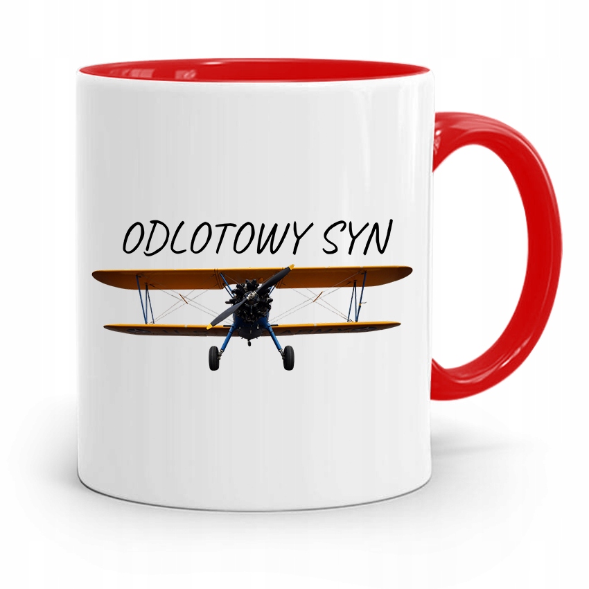 Kubek Czerwony Prezent Dla Syna Odlotowy Syn Z Nadrukiem Ze Zdjęciem