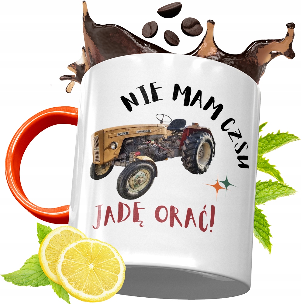 Kubek Pomarańczowy Dla Rolnika Prezent Z Nadrukiem Ze Zdjęciem