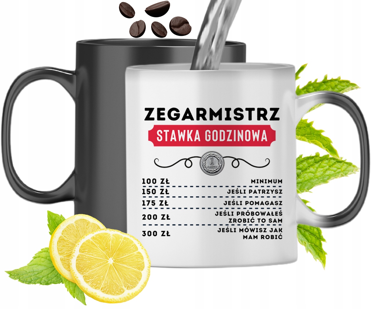 Dla Zegarmistrza Kubek Magiczny Na Prezent Z Nadrukiem Ze Zdjęciem