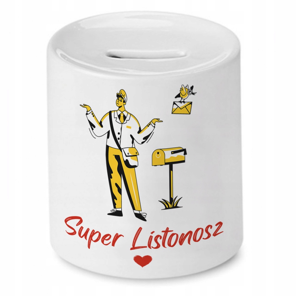 Skarbonka Dla Listonosza Super Listonosz Z Nadrukiem Ze Zdjęciem