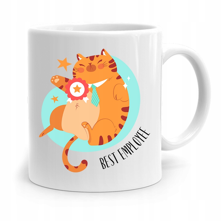 Dla Pracownika Robotnika Kubek Best Employee Z Nadrukiem Ze Zdjęciem