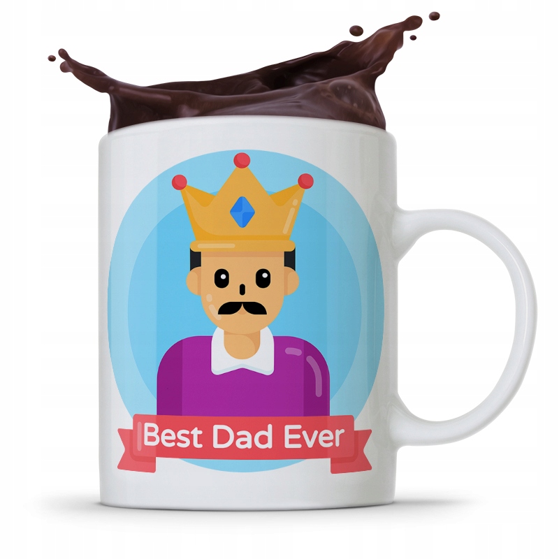 Kubek Na Dzień Ojca Dla Taty Best Dad Ever Prezent Z Nadrukiem Ze Zdjęciem