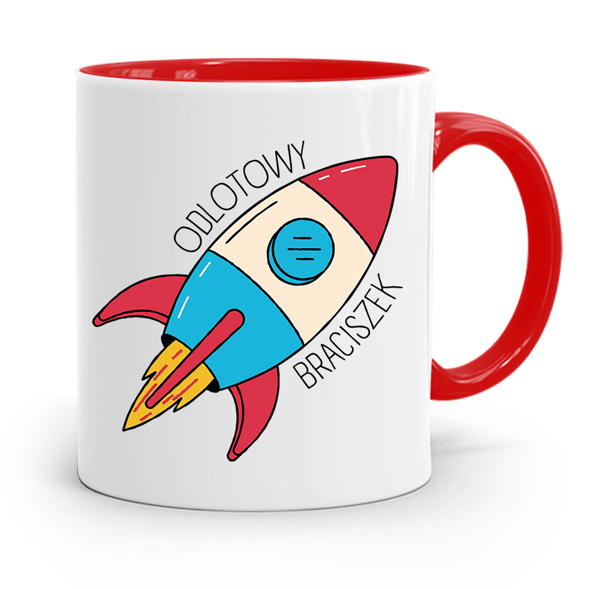 Kubek Czerwony Prezent Dla Brata Odlotowy Brat Z Nadrukiem Ze Zdjęciem