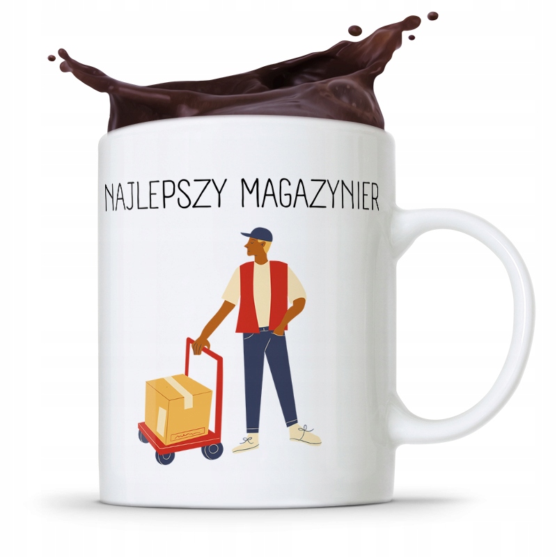 Kubek Prezent Dla Magazyniera Najlepszy Magazynier Z Nadrukiem Ze Zdjęciem