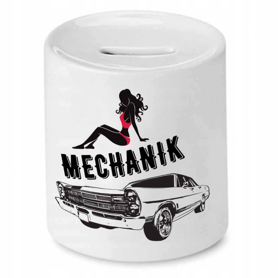 Skarbonka Dla Mechanika Mechanik Mechanic Prezent Z Nadrukiem Ze Zdjęciem