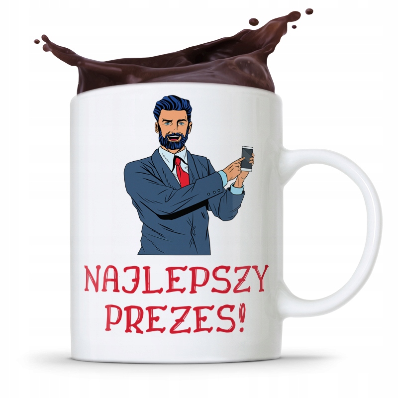 Dla Prezesa Viceprezesa Kubek Najlepszy Prezes Z Nadrukiem Ze Zdjęciem