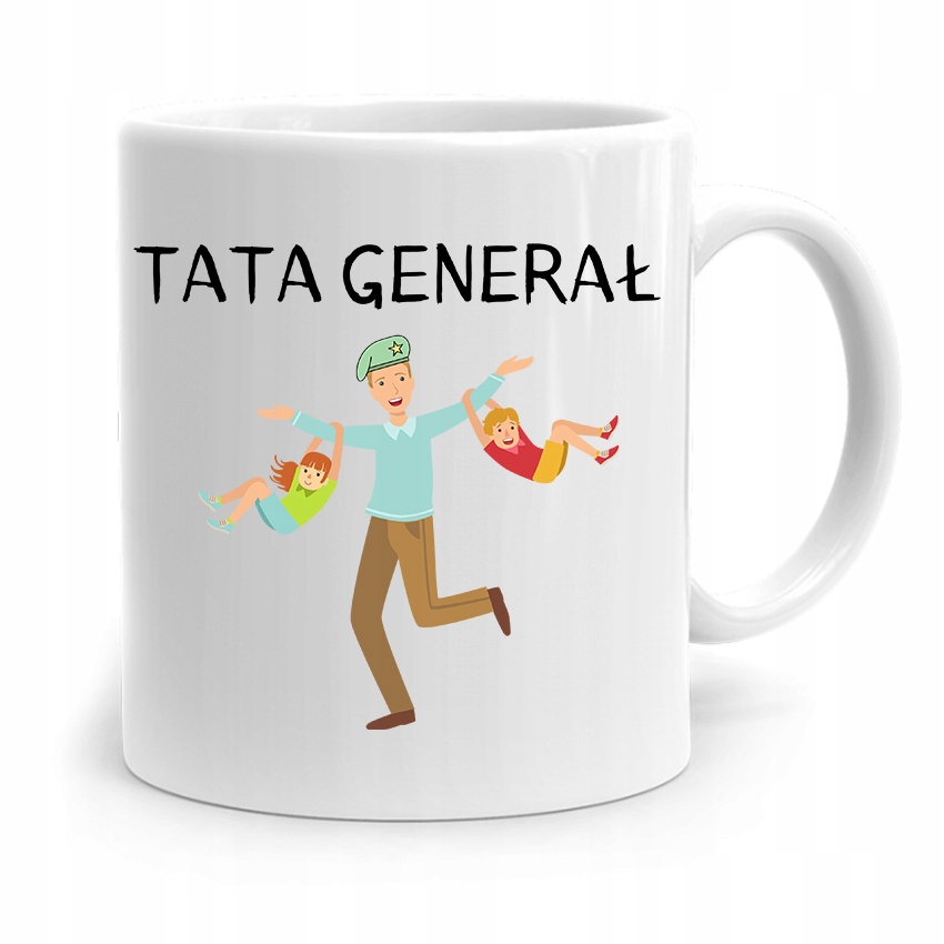 Kubek Na Dzień Ojca Dla Taty Tata Generał Prezent Z Nadrukiem Ze Zdjęciem