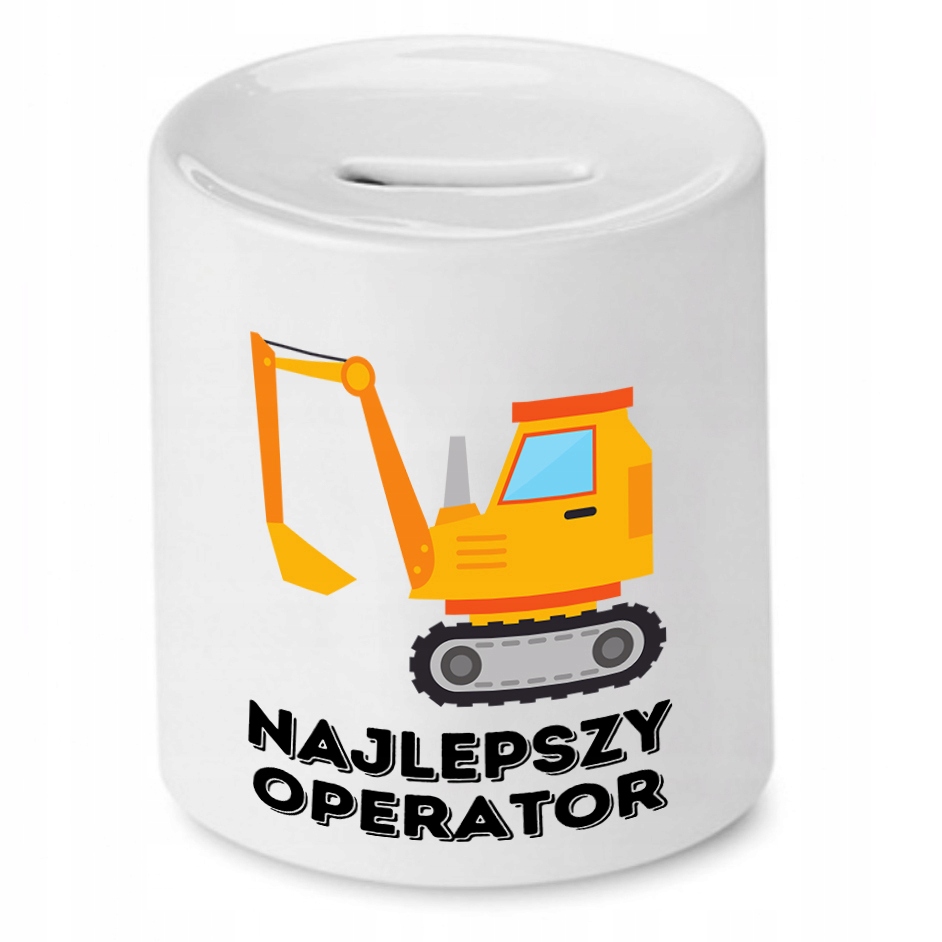 Skarbonka Dla Budowlańca Najlepszy Operator Z Nadrukiem Ze Zdjęciem