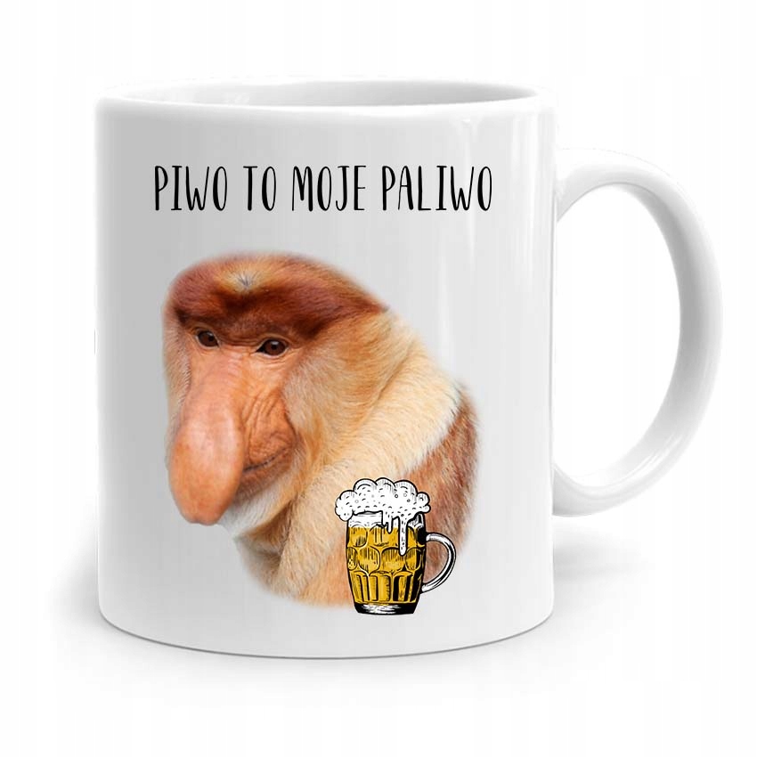 Kubek Śmieszny Nosacz Janusz Piwo To Moje Paliwo Z Nadrukiem Ze Zdjęciem