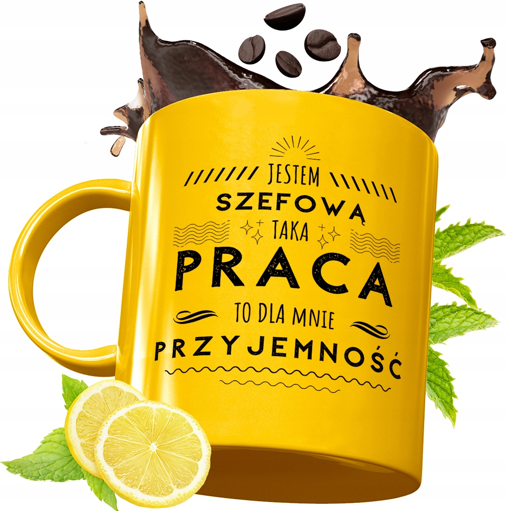 Złoty Kubek Premium Dla Szefowej Prezent Z Nadrukiem Ze Zdjęciem