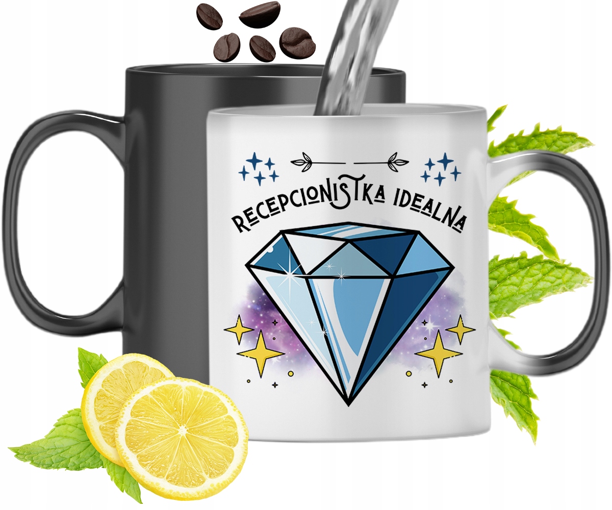 Dla Recepcjonistki Kubek Magiczny Na Prezent Z Nadrukiem Ze Zdjęciem
