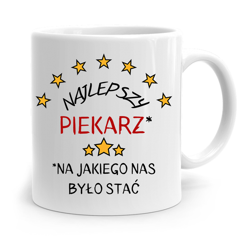 Kubek Prezent Dla Piekarza Najlepszy Piekarz Z Nadrukiem Ze Zdjęciem