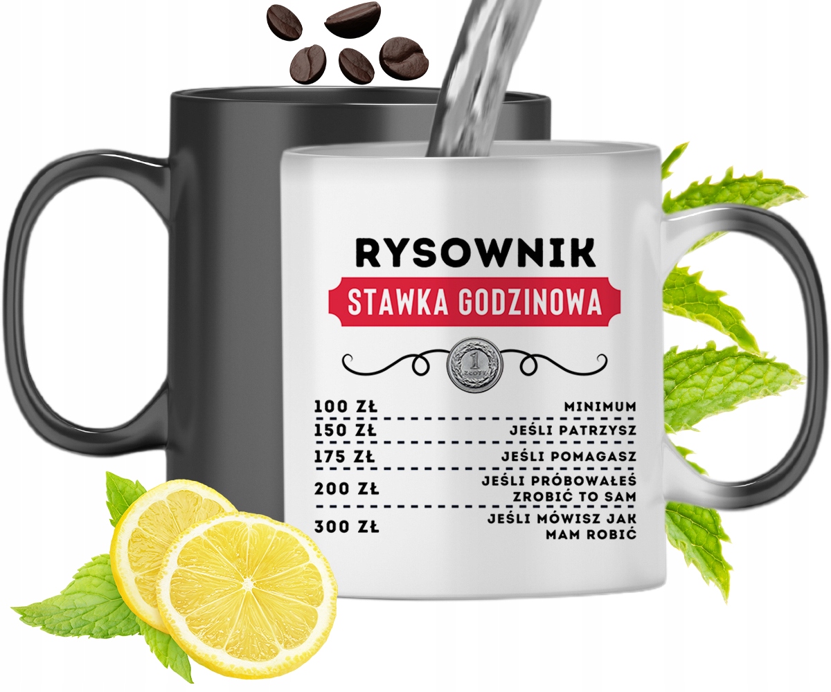 Dla Rysownika Kubek Magiczny Na Urodziny Prezent Z Nadrukiem Ze Zdjęciem