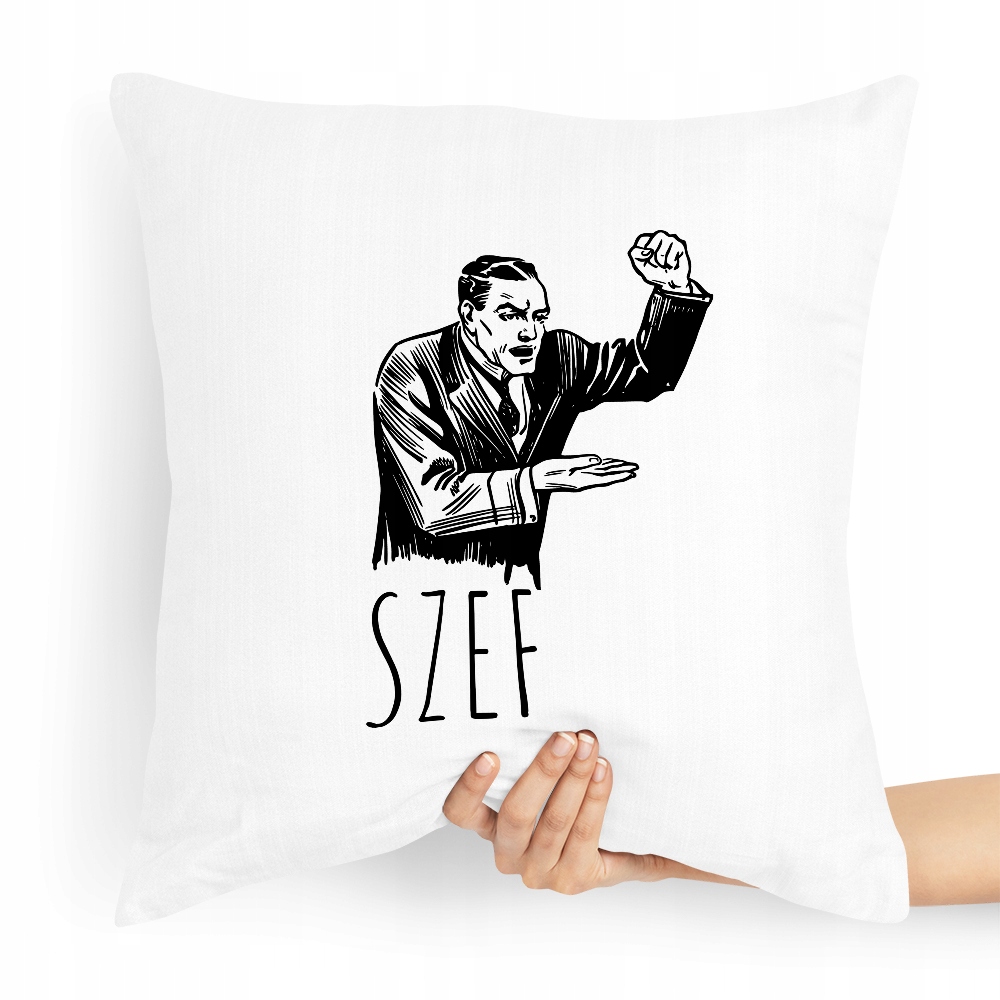 Poduszka Prezent Dla Szefa Szefowa Z Nadrukiem Ze Zdjęciem