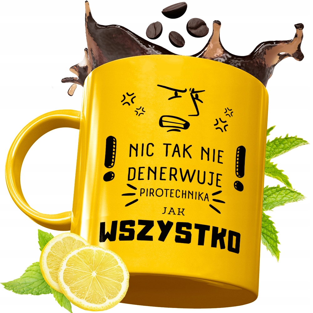 Złoty Kubek Premium Dla Pirotechnika Prezent Z Nadrukiem Ze Zdjęciem
