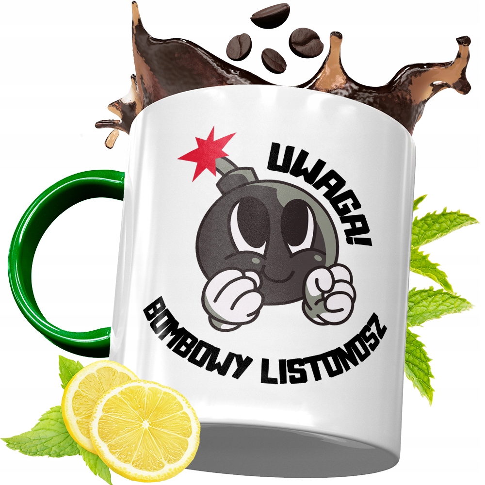 Kubek Zielony Dla Listonosza Na Prezent Urodziny Z Nadrukiem Ze Zdjęciem