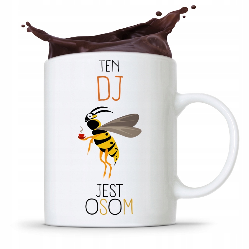 Dla Dja Muzyka Kubek Ten Dj Jest Osom Prezent Z Nadrukiem Ze Zdjęciem