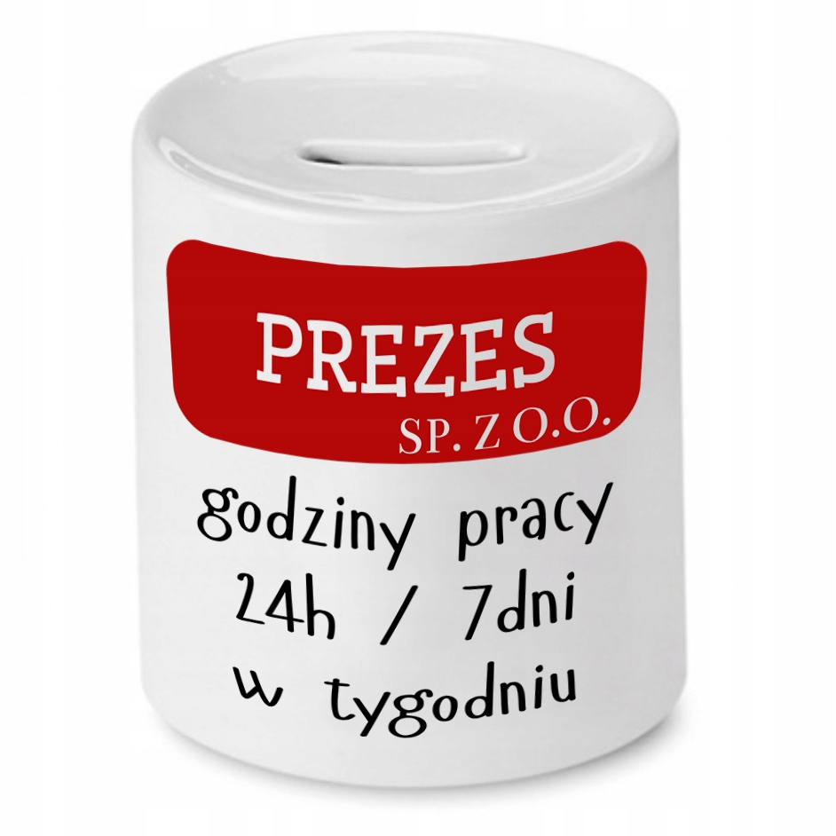 Dla Prezesa Viceprezes Skarbonka Prezes Sp Z. O.o Z Nadrukiem Ze Zdjęciem
