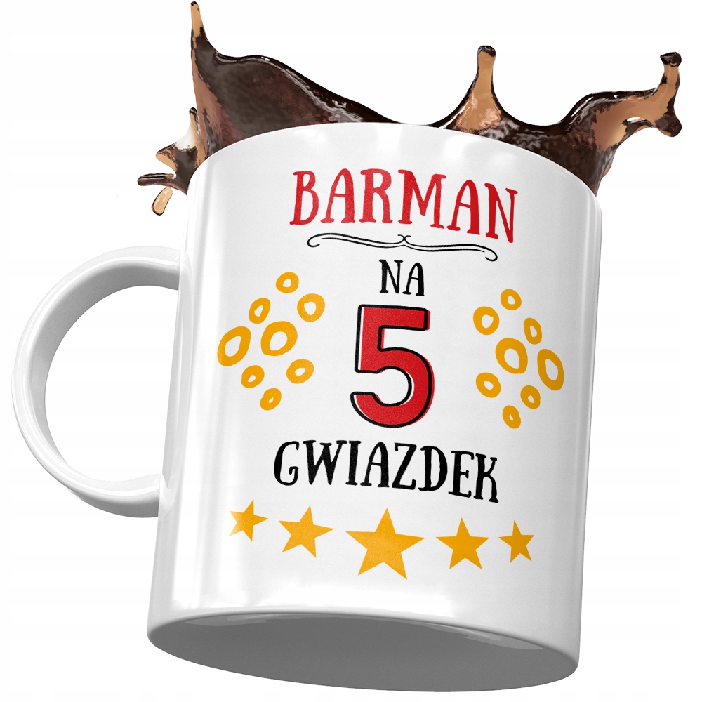 Dla Barmana Kubek Na Urodziny Na Prezent Z Nadrukiem Ze Zdjęciem